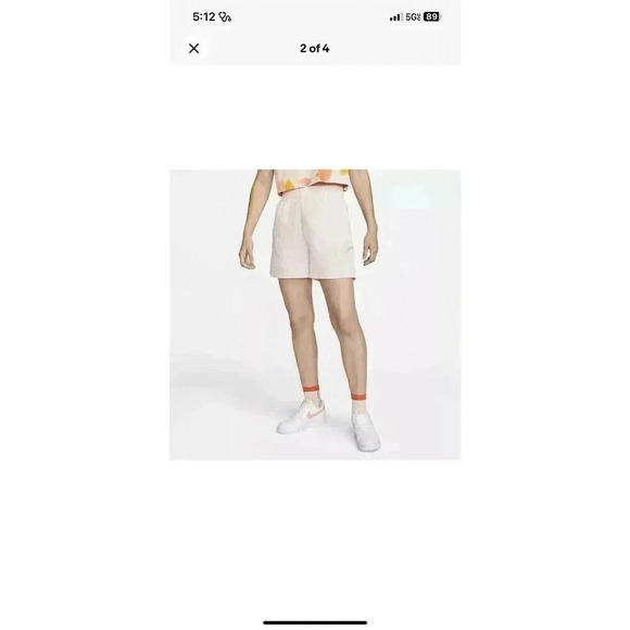 NWT NIKE Women's Swoosh Woven Easy Shorts Hybrid Beach Pink DM6752 Size S - Picture 6 of 6